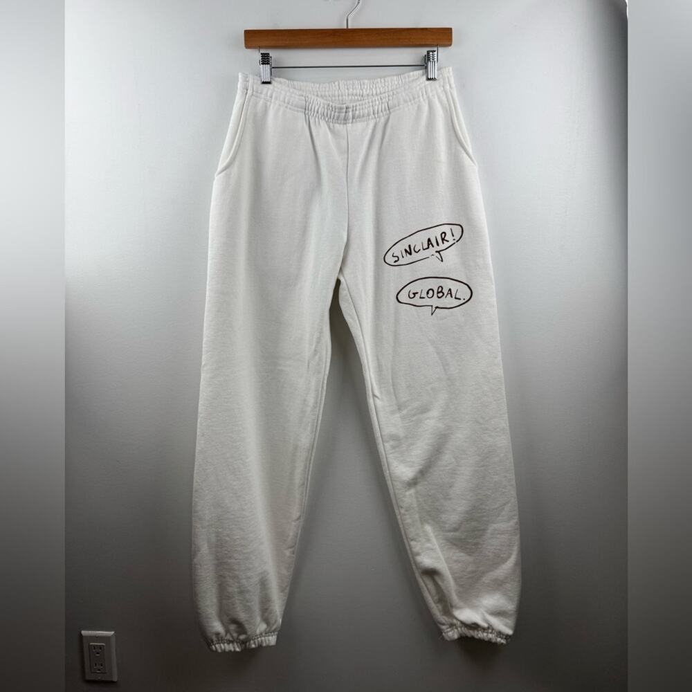 Sinclair Global Men White Sweatpants Size Medium‎